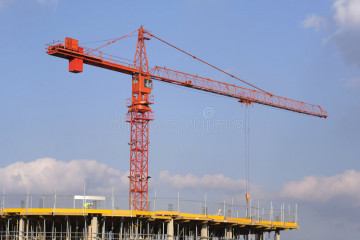 crane over building site 593885